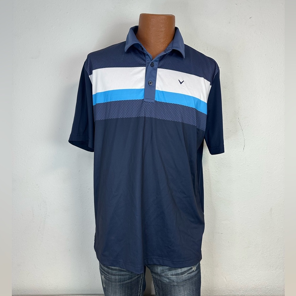 Callaway Opti-Dry Quarter Button Short Sleeve Polo